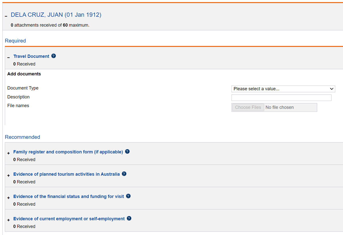 australian-tourist-visa-application-supportig-documents